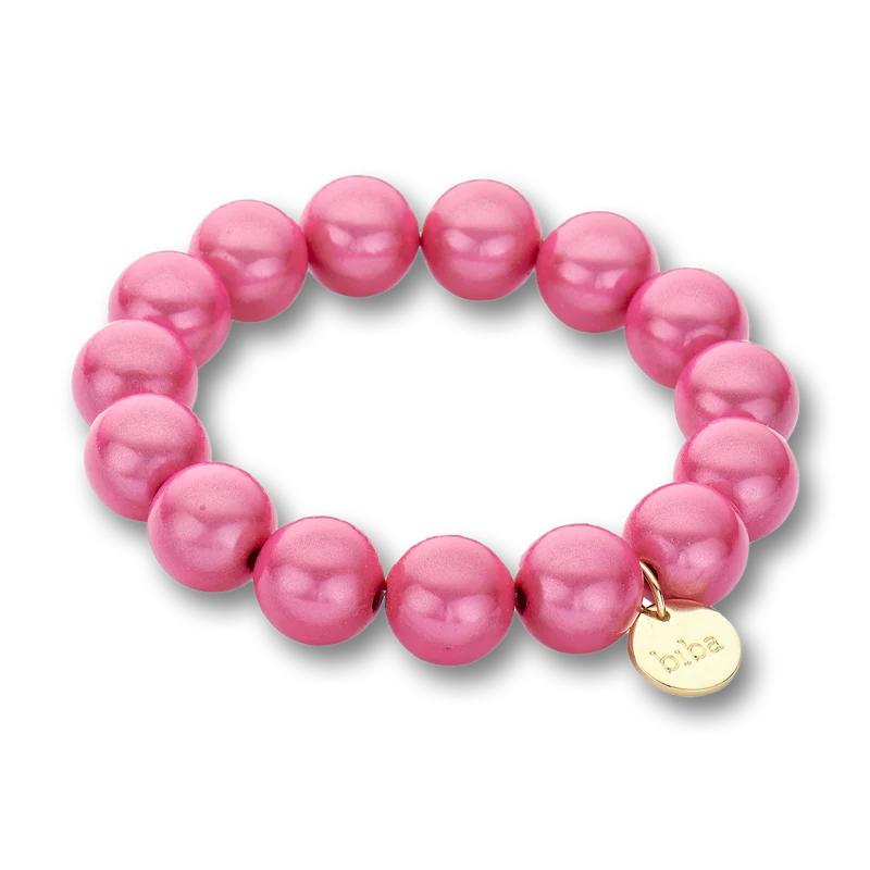 chunky Perlenarmband pink