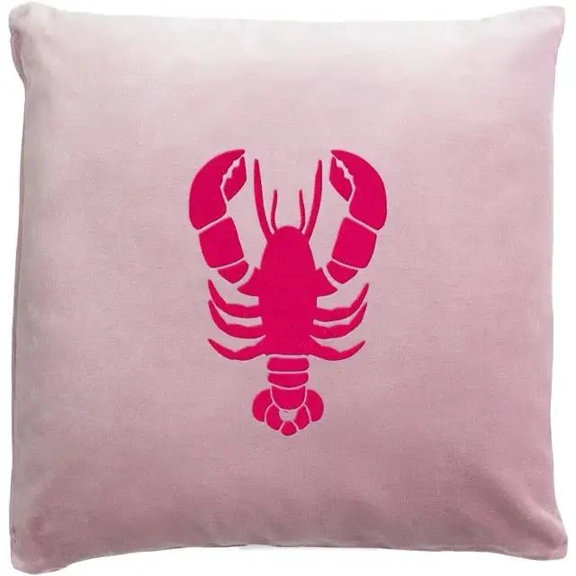 Sommer Deko Kissen Lobster Samt