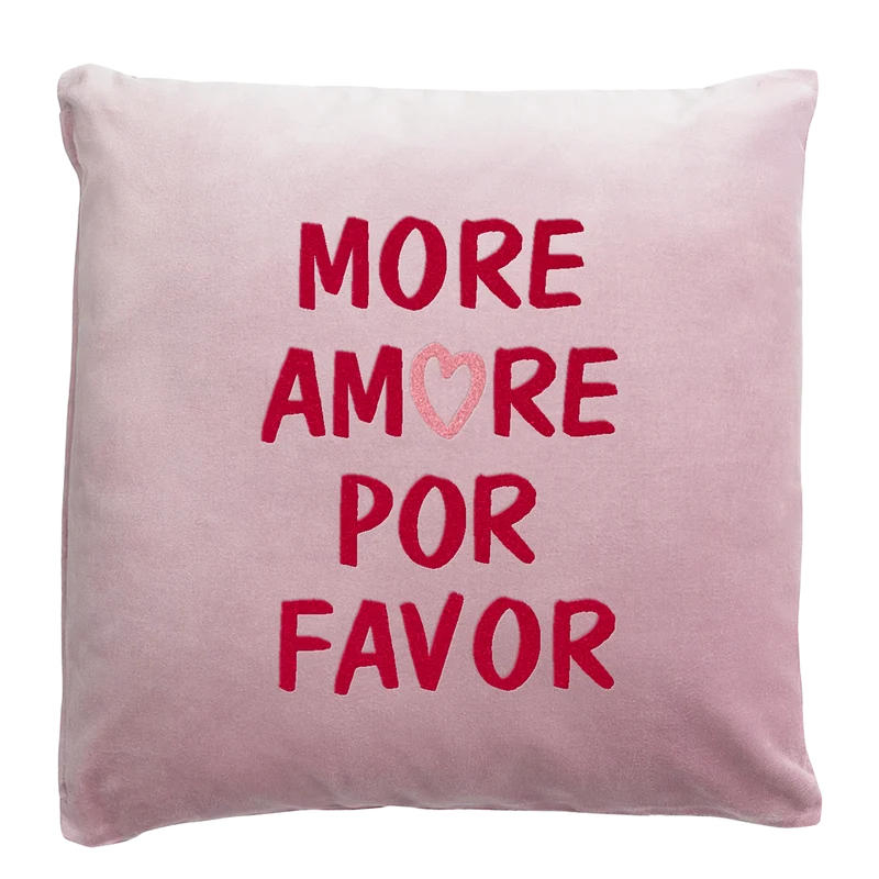 Samtkissen "More Amore por favor"
