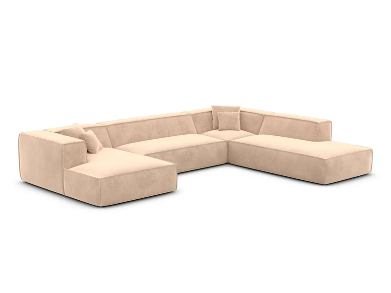 Wohnlandschaft Liranda Lounge U-Form aus Stoff