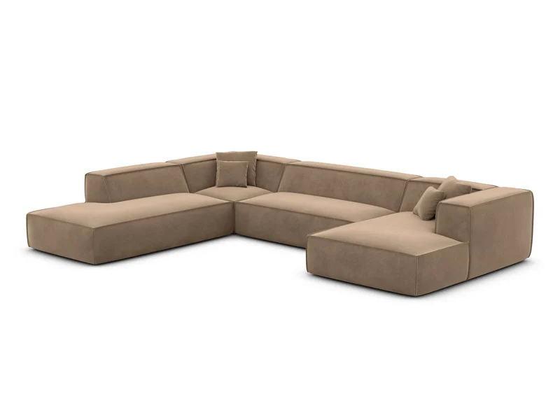 Wohnlandschaft Liranda Lounge U-Form aus Stoff