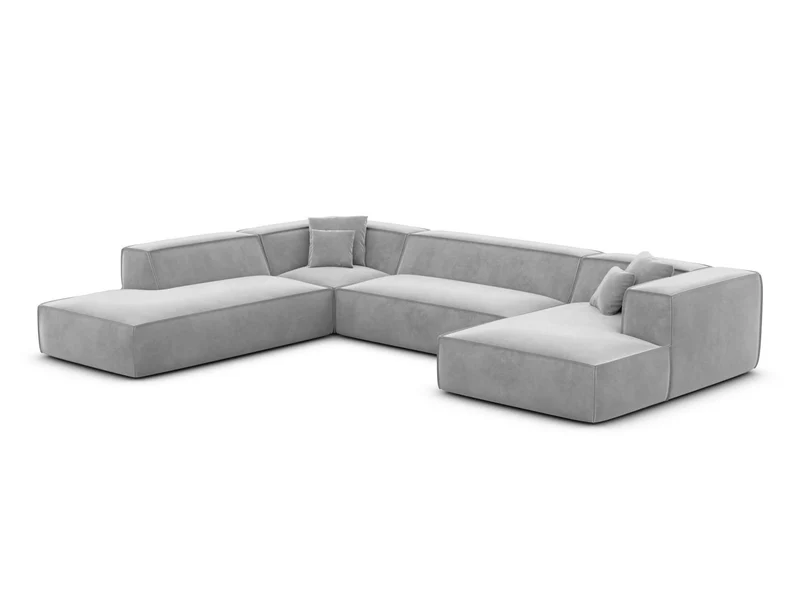 Wohnlandschaft Liranda Lounge U-Form aus Stoff