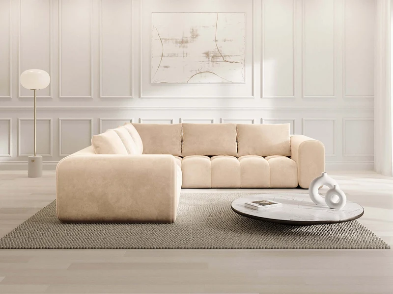 Couch Casaluna L-Form in Stoff