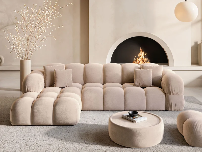 Stoff Ecksofa Monteverde L-Form