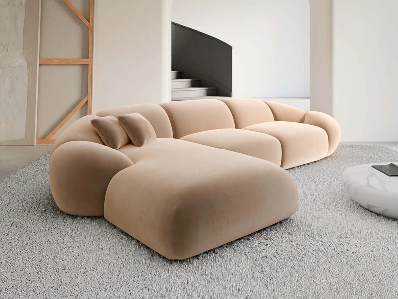 Stoff Ecksofa Solverde L-Form