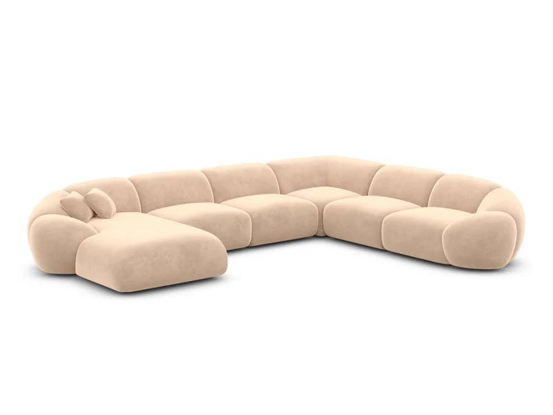 XXL Wohnlandschaft Solverde U-Form aus Stoff