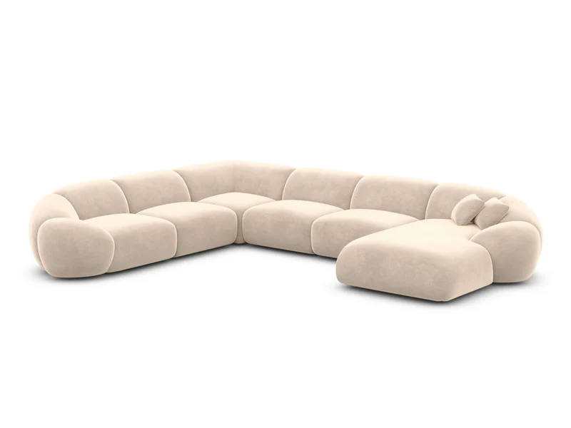 XXL Wohnlandschaft Solverde U-Form aus Stoff