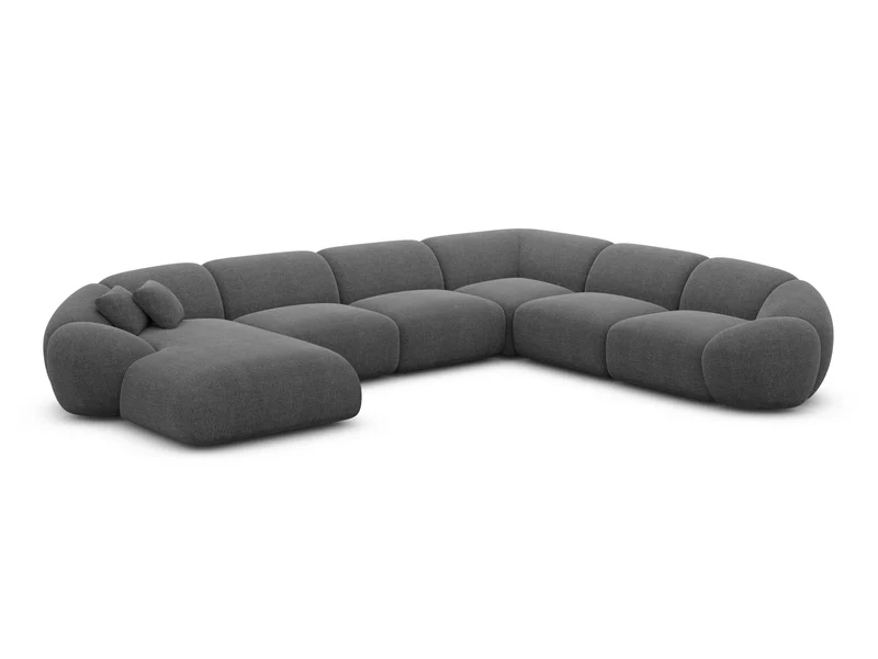 XXL Wohnlandschaft Solverde U-Form aus Stoff