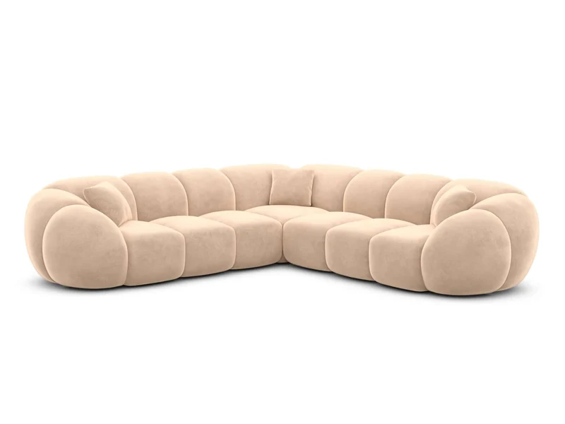 Couch Valderosa L-Form in Stoff