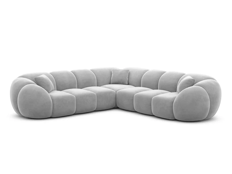 Couch Valderosa L-Form in Stoff