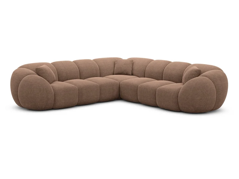Couch Valderosa L-Form in Stoff