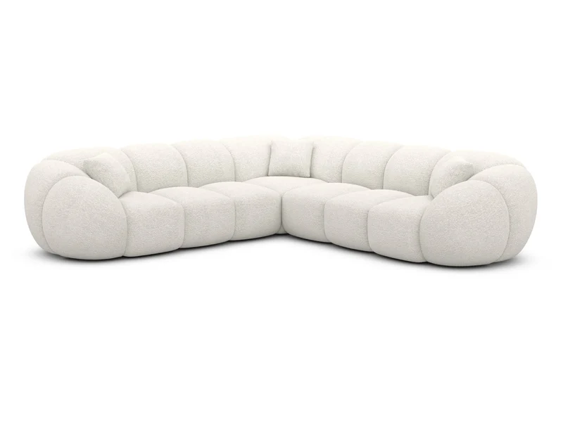 Couch Valderosa L-Form in Stoff