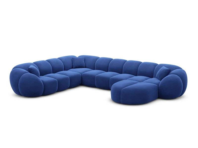 XXL Wohnlandschaft Valderosa U-Form aus Stoff