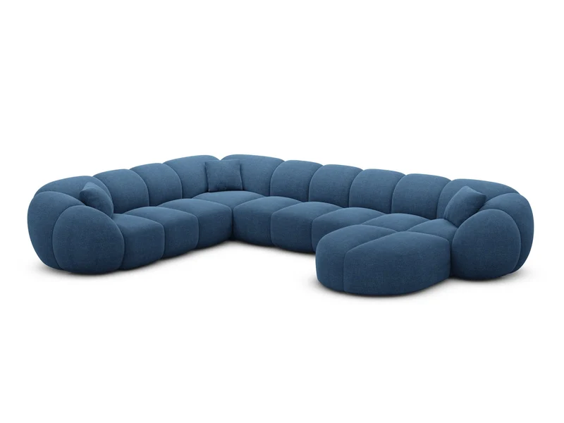 XXL Wohnlandschaft Valderosa U-Form aus Stoff
