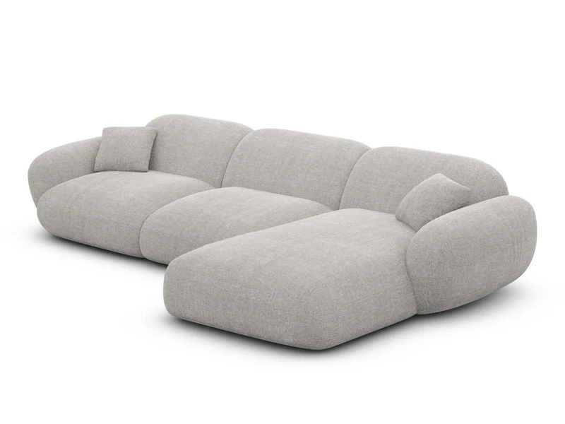 Ecksofa Alcazar L-Form aus Stoff Kurz
