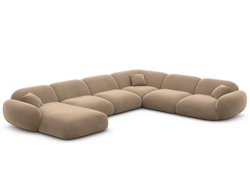 Wohnlandschaft Alcazar XXL U-Form in Stoff