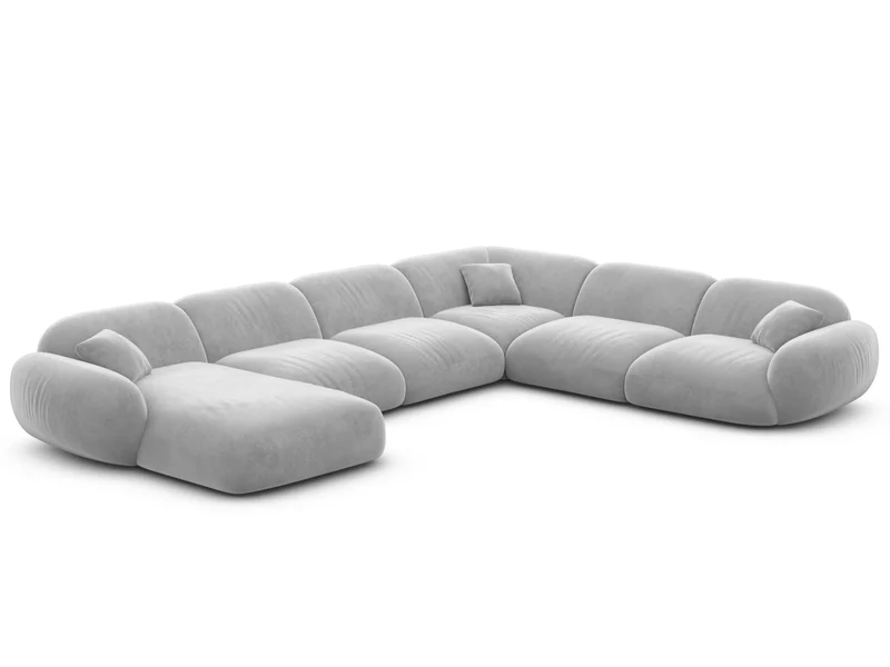 Wohnlandschaft Alcazar XXL U-Form in Stoff