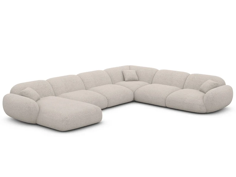 Wohnlandschaft Alcazar XXL U-Form in Stoff