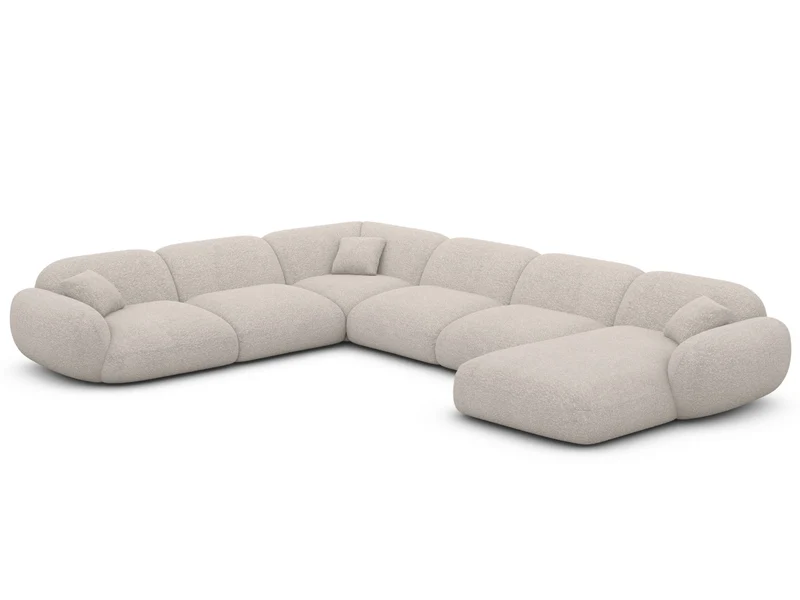 Wohnlandschaft Alcazar XXL U-Form in Stoff