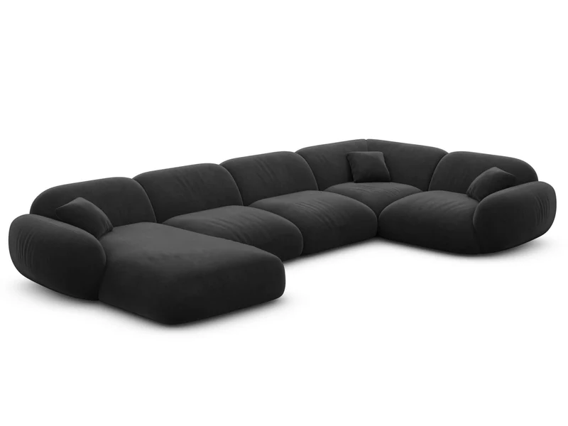 XL Stoff Wohnlandschaft Alcazar U-Form