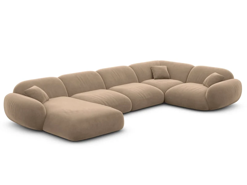 XL Stoff Wohnlandschaft Alcazar U-Form