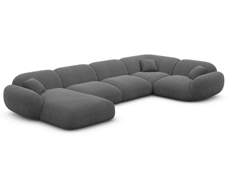 XL Stoff Wohnlandschaft Alcazar U-Form