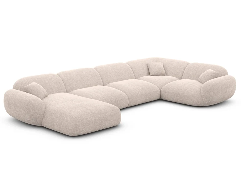 XL Stoff Wohnlandschaft Alcazar U-Form