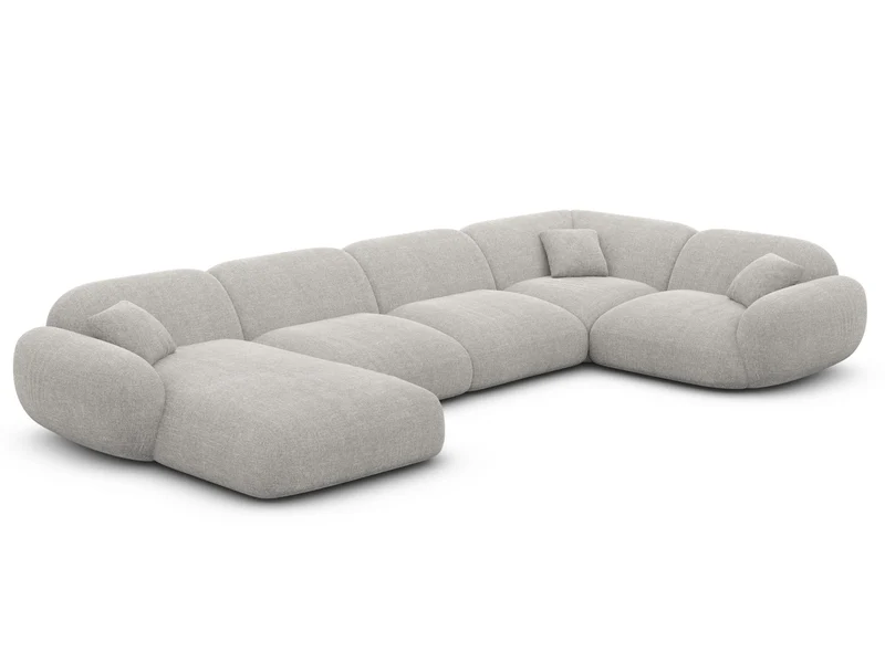 XL Stoff Wohnlandschaft Alcazar U-Form