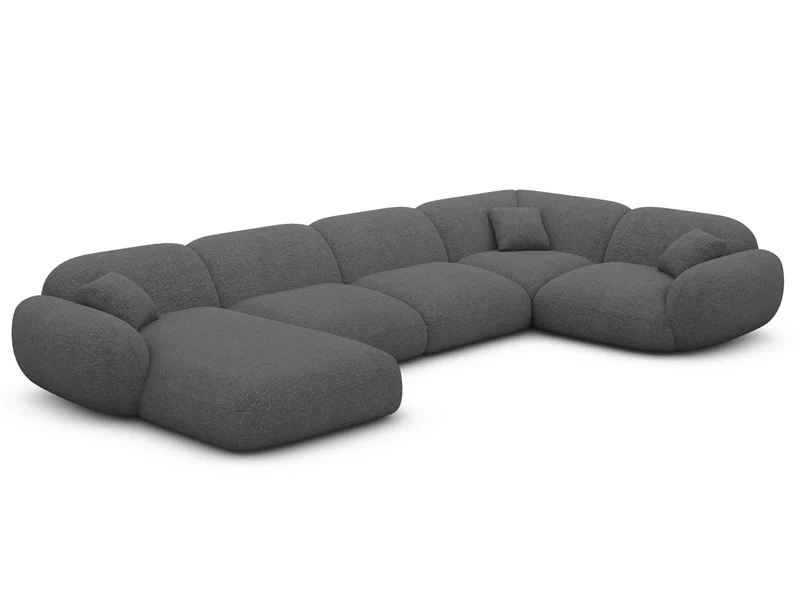 XL Stoff Wohnlandschaft Alcazar U-Form