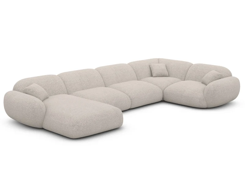 XL Stoff Wohnlandschaft Alcazar U-Form