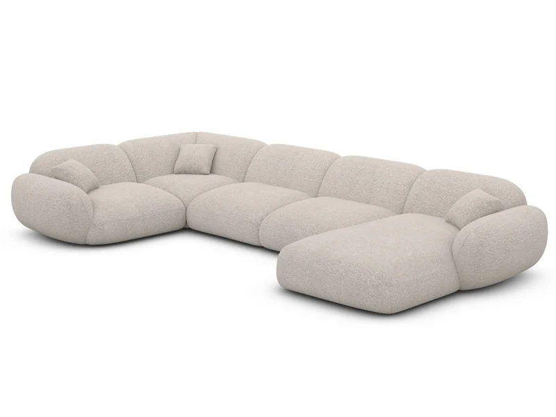 XL Stoff Wohnlandschaft Alcazar U-Form