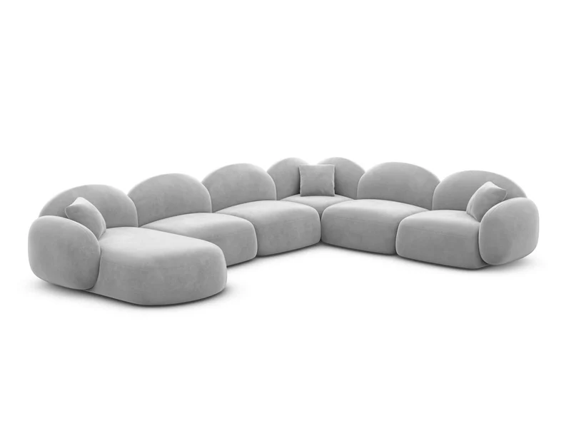 Wohnlandschaft Mirello XXL U-Form in Stoff