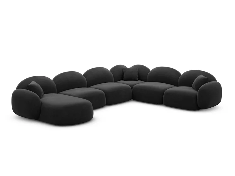 Wohnlandschaft Mirello XXL U-Form in Stoff