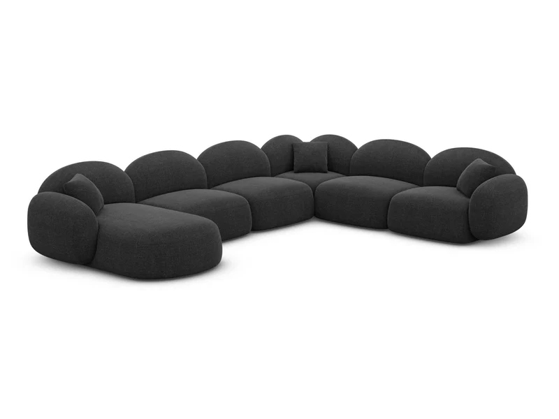 Wohnlandschaft Mirello XXL U-Form in Stoff