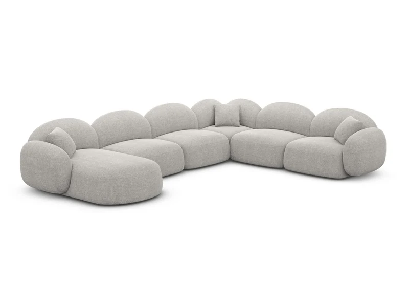 Wohnlandschaft Mirello XXL U-Form in Stoff