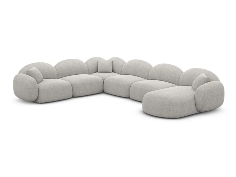 Wohnlandschaft Mirello XXL U-Form in Stoff