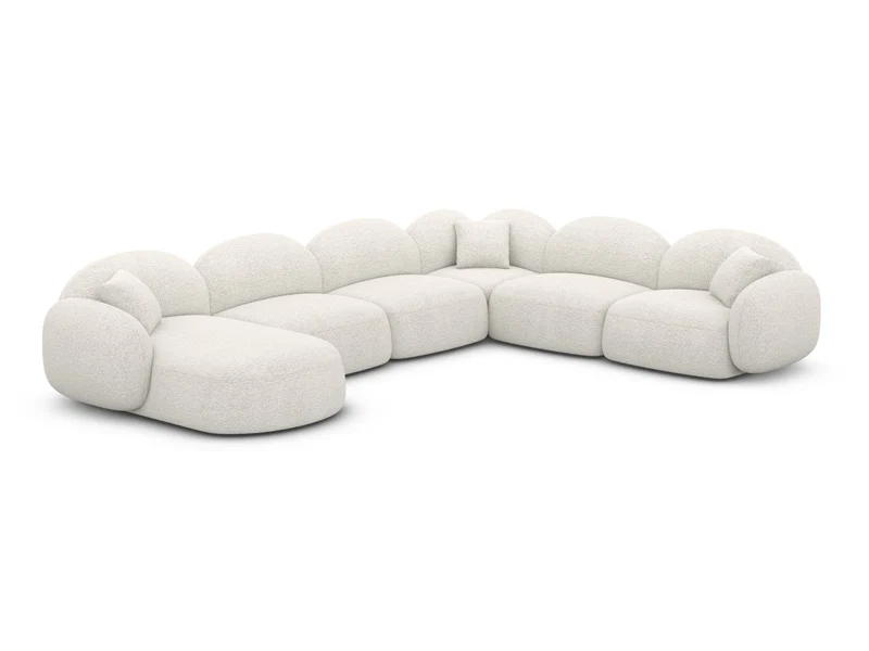 Wohnlandschaft Mirello XXL U-Form in Stoff