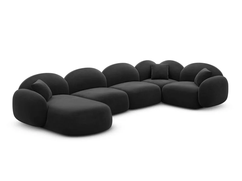 XL Wohnlandschaft Mirello U-Form aus Stoff