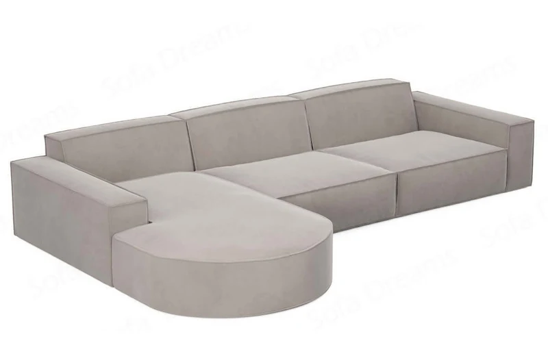 Couch Alegranza L-Form in Stoff