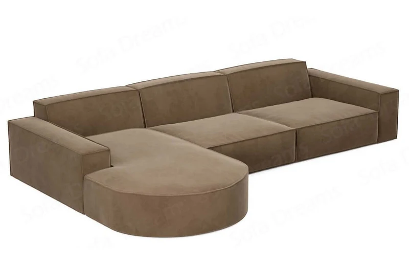 Couch Alegranza L-Form in Stoff