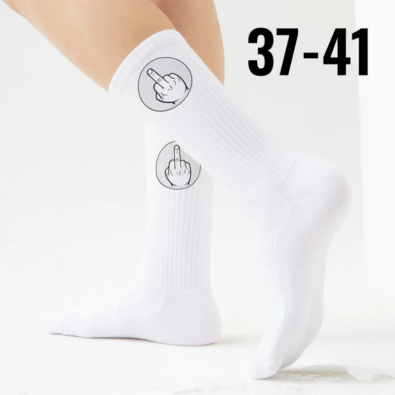 epicsocks Handzeichen Mittelfinger Socken in 37-41 im Paar