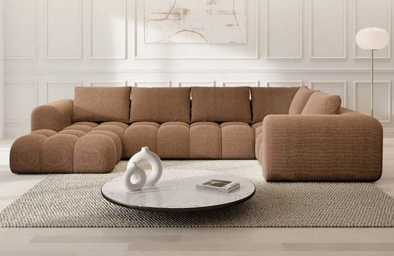 Couchlandschaft Casaluna U-Form in Stoff