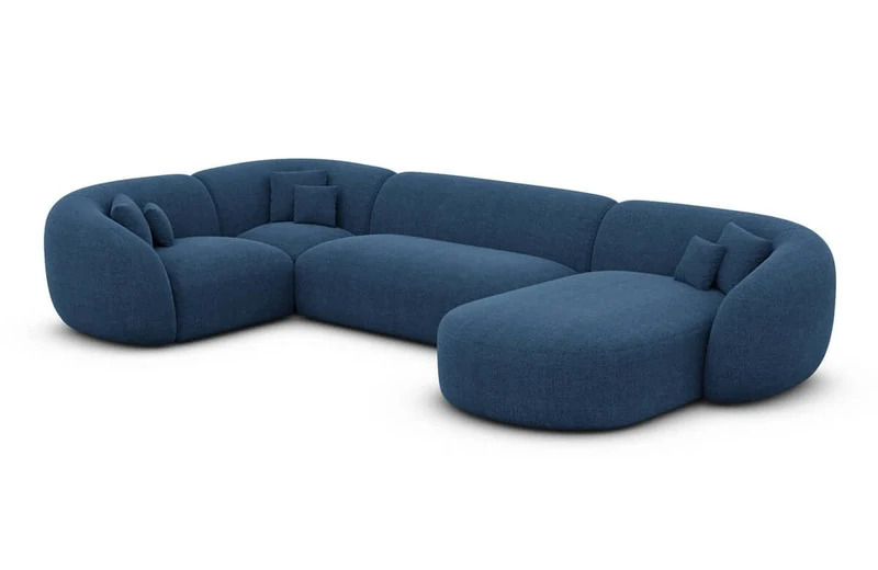 Wohnlandschaft Sorelia U-Form aus Stoff