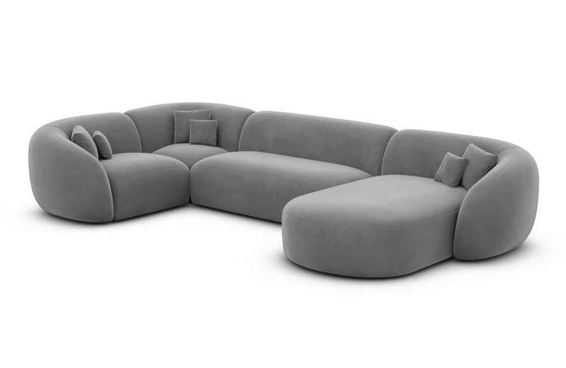 Wohnlandschaft Sorelia U-Form aus Stoff