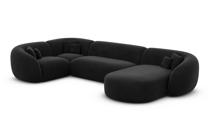 Wohnlandschaft Sorelia U-Form aus Stoff