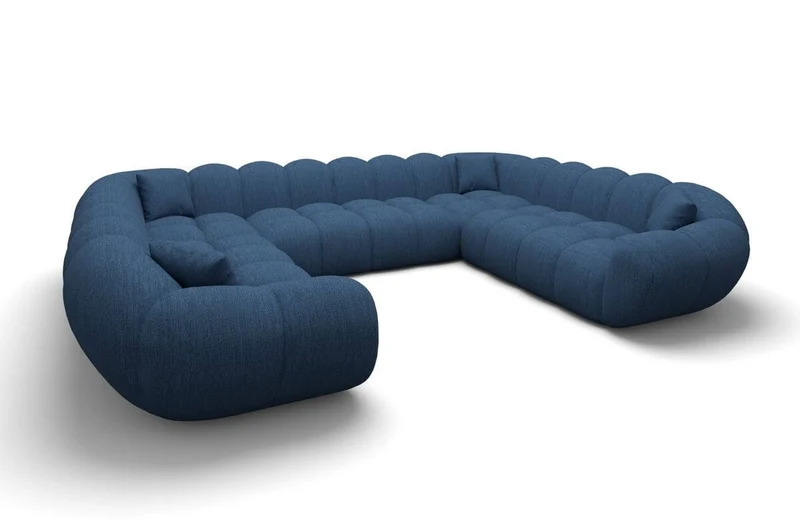 XXL Wohnlandschaft Maleron Panorama U-Form aus Stoff