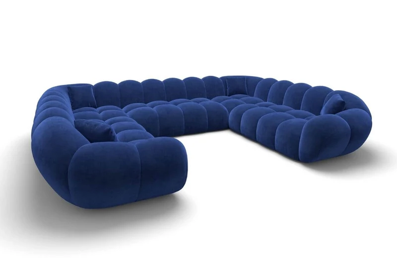 XXL Wohnlandschaft Maleron Panorama U-Form aus Stoff