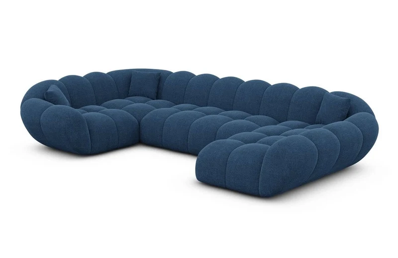 XXL Wohnlandschaft Maleron U-Form aus Stoff
