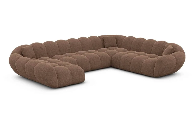 XXL Wohnlandschaft Maleron U-Form aus Stoff