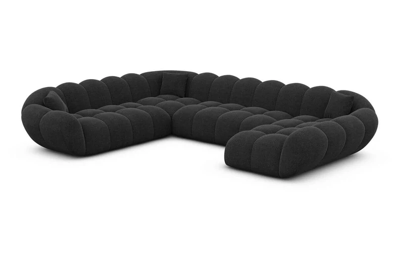 XXL Wohnlandschaft Maleron U-Form aus Stoff